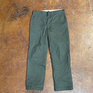 Dickies Men's Olive Green Chinos
